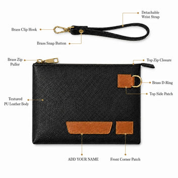 Blackline Men's PU Leather Clutch Bag
